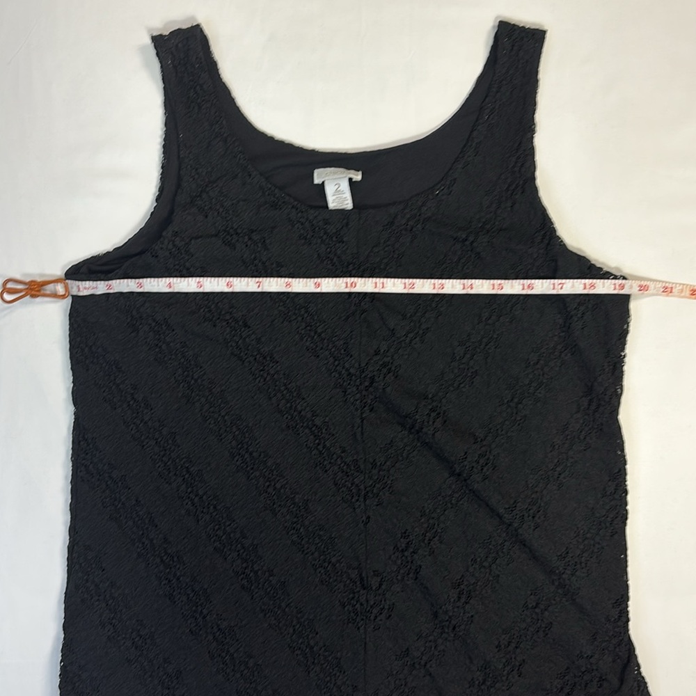 Chico's Textured Black Tank Top - Picture 6 of 6